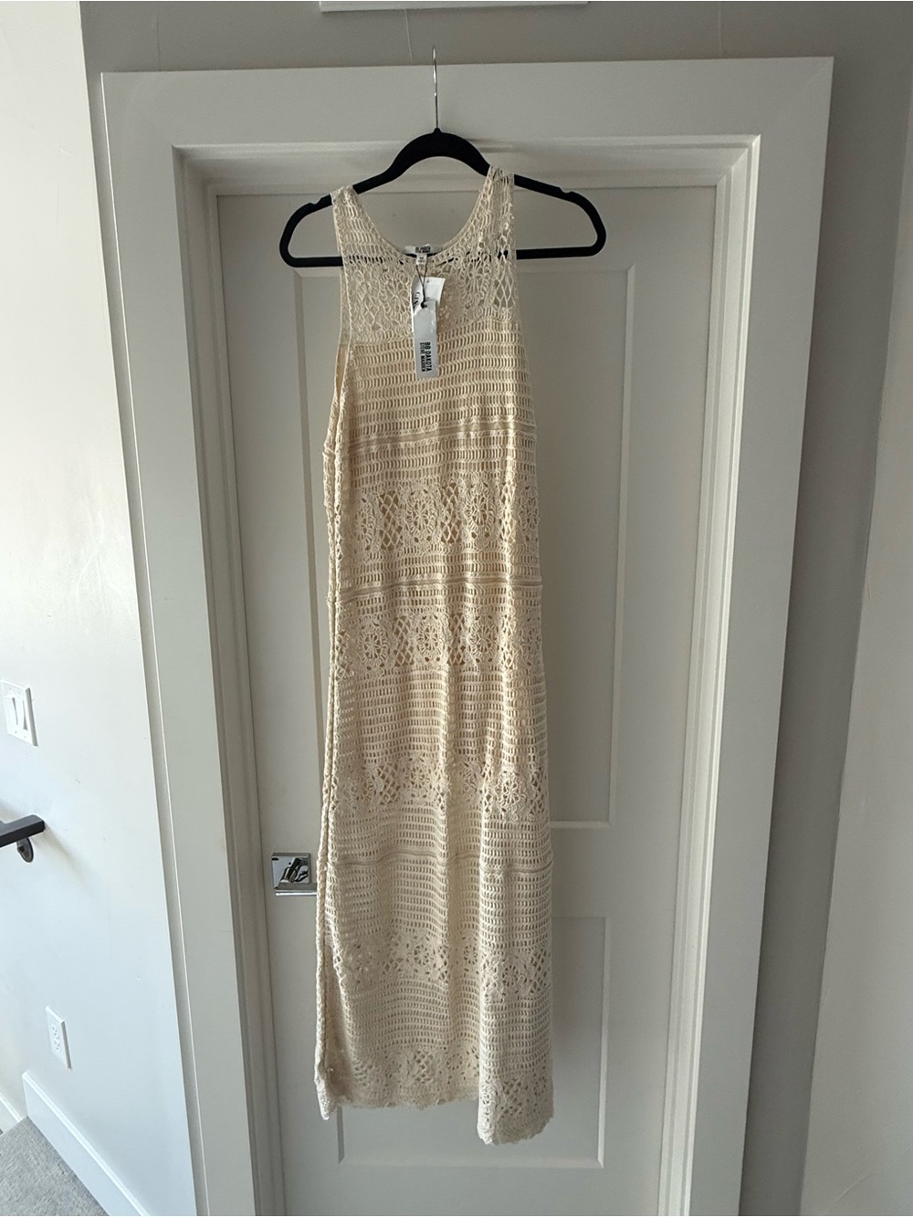 BB Dakota by Steve Madden Cream Crochet Maxi Dress